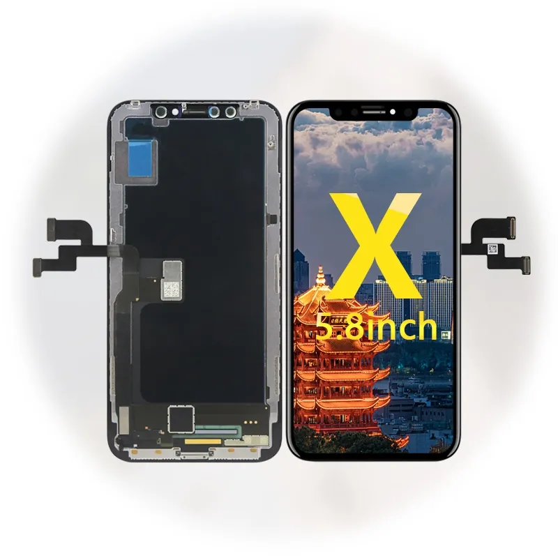 IPhone X LCD 디스플레이 터치 스크린 디지타이저 어셈블리 휴대 전화 교체 용 OEM 예비 부품