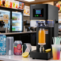 Machine de scellage de boîtes entièrement automatique et électrique avec scellage à froid pour bouteilles de boissons et confiseries artisanales