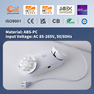 Lampe d'urgence à double tête réglable 3 heures, boîtier ABS certifié CE, 2*3W LED rechargeable - Product Image 3