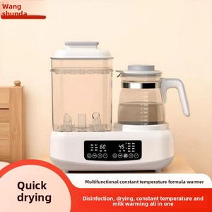 Calentador de Leche Eléctrico de Vidrio, Esterilizador y Secador de Biberones 2 en 1, Olla de Temperatura Constante, Calentador de Leche Materna y Leche de Fórmula, Aislamiento Térmico - Product Image 3