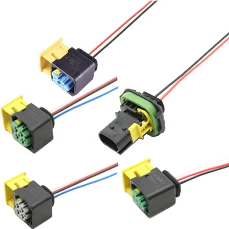 Auto Electric Cable 2/3/4/6Pin Tyco AMP Male Female Waterproof Plug Wiring Harness for Japanese Car