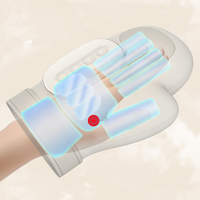 Masseur de main portable à compression d'air avec thérapie thermique, machine de massage électrique pour les doigts avec airbags à double couche