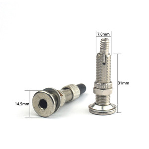 Juego de Válvulas para Bicicleta de Aleación de Zinc Hengtu |   Opciones Schrader/<span class=keywords><strong>Presta</strong></span>/Dun, 10g Ultraligero, 31*14.5mm para MTB - Product Image 3