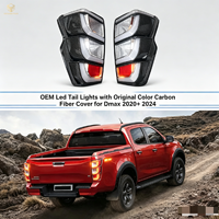 Kit de conversion pour pick-up, systèmes d'éclairage, feux arrière LED OEM avec couvercle en fibre de carbone couleur d'origine pour Dmax 2020+ 2024