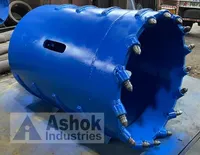 Ashok Industries – Godet de terrassement bleu robuste pour foreuse à tarière, machines de forage pour excavatrices de 50 tonnes, 450 Nm max, 6000 heures de fonctionnement