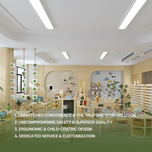 Ensemble de meubles de rangement en bois moderne pour la garderie, l'<span class=keywords><strong>espace</strong></span> de jeu, la maternelle, la méthode Montessori, organisateur de jouets Hikeylove - Product Image 2