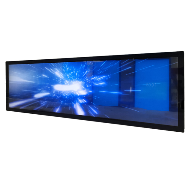 Ultra Wide 28 36 37 46 Inch Bar Stretched LCD TFT Display Monitor for Video Advertising Digital Signage Applications
