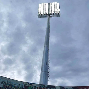 ไฟส่องสว่างแบบเสาสูง LED กันน้ำระดับ IP66 ผลิตจากเหล็กชุบสังกะสี สำหรับให้แสงสว่างในท่าเรือ/ทางวิ่งสนามบิน/อ่าว/สนามกีฬา/ท่าเรือ/ทางหลวง - Product Image 2