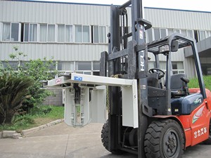 デュアルフォークリフトスチールバケットクランプ、容量2000kg、便利なハンドリングツール用パロットビードラムリフター、補助装置 - Product Image 6