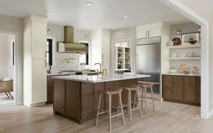 Vermont เฟอร์นิเจอ<span class=keywords><strong>ร์</strong></span><span class=keywords><strong>ท</strong></span>ันสมัยอาหารชุดตู้ครัวแบบสมบูรณ์แบบอัจฉริยะตู้ไม้สีน้ำตาล - Product Image 3