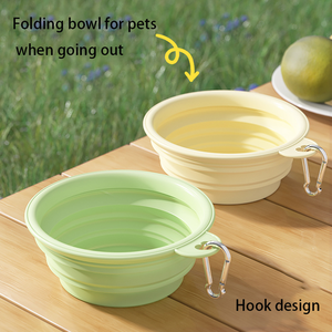 <span class=keywords><strong>2025</strong></span> Atacado Portátil Água Potável TPE <span class=keywords><strong>Silicone</strong></span> <span class=keywords><strong>Pet</strong></span> Bowls Alimentador Ao Ar Livre Dobrável com Logotipo Personalizável Colorido - Product Image 1