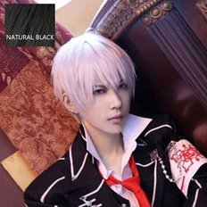 Peluca de personaje de Cosplay masculino negro para disfraces (W5B1A37) - Product Image 1