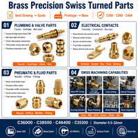 Procesamiento de piezas de latón CNC, perillas de control metálicas personalizadas, componentes de interfaz rotatoria de aluminio y latón OEM, servicios de fresado