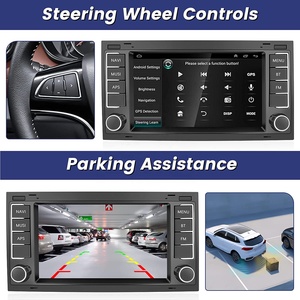 Podofo 2 + 64GB 7 ''Android Car Radio Auto Carplay Autoradio GPS WIFI FM RDS HIFi pour VW/Touareg/Transporter/Multivan 2004-2009 - Product Image 4