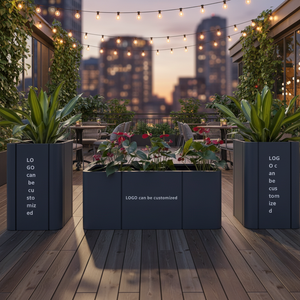 Macetas Resistentes para Exteriores, Modernas y Ecológicas, Jardinera Móvil para Exteriores, para el Departamento de Ventas y Plazas Comerciales - Product Image 5