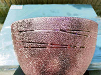 F105E Bol de table ABS métallique pour compositions florales d'orchidées de Noël - Product Image 6