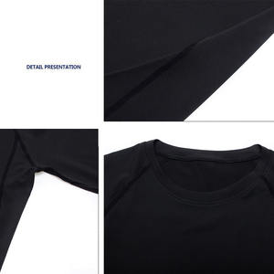 Setelan pakaian kebugaran pria, 2 potong pakaian latihan kebugaran kompresi kering, atasan dan bawahan untuk kebugaran dan olahraga - Product Image 5