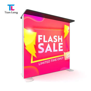 Caja de luz Led recargable TianLang, promoción, mesa plegable china, lista de promoción, fácil de montar, mesa de stand de exposición comercial - Product Image 1