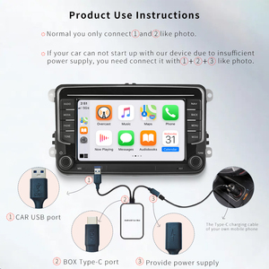 <strong>Android</strong> 14 Built in Youtube Netflix Video Wireless CarPlay <strong>Android</strong> Auto Adapter <strong>Android</strong> with System Car Multimedia AI Box - Product Image 5