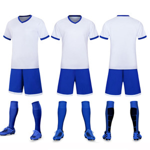 4906 desain disesuaikan dewasa poliester seragam sepak bola Set ODM/OEM olahraga musim panas Jersey celana pendek disesuaikan Logo untuk sepak bola - Product Image 6