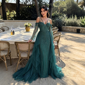 <span class=keywords><strong>Abito</strong></span> <span class=keywords><strong>da</strong></span> sera Sharon Said SS123 <span class=keywords><strong>a</strong></span> sirena con corsetto in tulle e mantello, decorato con perline e strass, per feste, balli e matrimoni - Product Image 1