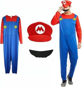 Nuevo traje de disfraz de Mario Luigi <span class=keywords><strong>Bros</strong></span> Plumber <span class=keywords><strong>Brothers</strong></span> para hombre adulto - Product Image 1