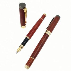 Luxury Rosewood Fountain Pen <b>Gift</b> <b>Set</b> for Students and Corporate Promotions - Custom Engraved Ink Refillable Pen - Product Image 2
