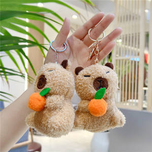 Adorable porte-clés en peluche Capybara, ours super doux en coton PP, idéal pour anniversaire, anti-stress, vente en gros - Product Image 4