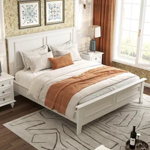 Letto in legno di teak solido letto per camera da letto interna a buon mercato in legno di teak solido letto in teak mobili camera da letto hotel villa mobili