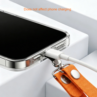 Sangle magnétique tressée officielle pour iPhone 18 Pro Max, cordon d'épaule pour coque Apple iPhone 17 Pro, lanière RP010