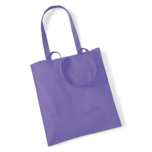 Bolsa de Compras Promocional de Algodón 100%, Color Violeta, Talla Única, Uso Casual - Product Image 1