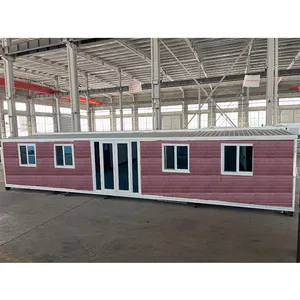 공장 조립식 모듈 식 휴대용 홈 확장 용기 40 피트 조립식 주택 2 침실 고급 배송 요금