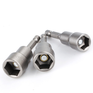 Jeu de 11 embouts magnétiques à chocs de 16 pouces, tournevis multi-embouts 6-en-1, outil multifonction en acier inoxydable, embouts de 1/4 et 3/8 pour écrous, tournevis de précision - Product Image 1