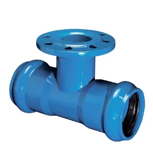 All Socket Tee with 45 Angle Branch Ductile iron pipe fitting