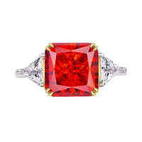 Harga desain pabrik Sterling Silver cincin 925 berlian es bunga cincin mode klasik untuk wanita