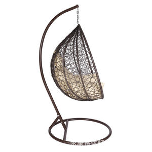 OYETREE Chaise suspendue pour l'extérieur en forme de <span class=keywords><strong>nid</strong></span> d'oiseau, balançoire de balcon intérieur moderne européenne en PP PE pour patio et jardin directement de l'usine pour adultes - Product Image 2