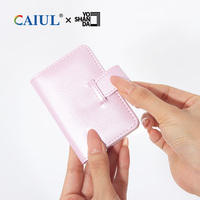 Album mini grosir portabel berbahan kulit PU, Album Foto 3-Inci untuk Kartu Pos, 28-saku untuk album fujifilm/HPRT Z6 Instax lintas batas