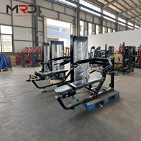 Máquina Combinada Comercial Ajustable para Press de Pecho y Hombros con Selector, Entrenador de Fuerza de Acero para Gimnasios y Clubes de Fitness