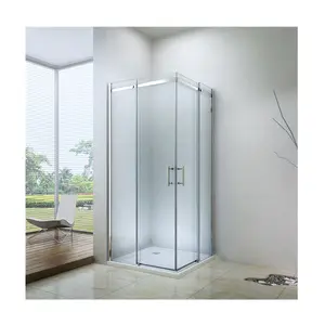 EX-803A Italian Modern 2 Sided 8mm Shower Enclosure Without Tray