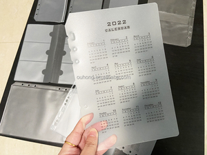 Pochette de reliure la plus chaude, 6 trous, sacs à feuilles en vrac, format A6, classeurs à fermeture éclair, sacs à documents en plastique, 2022 - Product Image 5