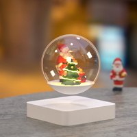Lévitation Santa Light avec contrôle tactile Cadeau de Noël pour enfants Famille Bureau à domicile Magique Flottant Bureau Décor Veilleuse