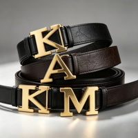 Ceinture à boucle émaillée personnalisée pour homme avec logo sur mesure - Décoration de style vintage