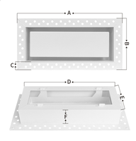 Profilé de grille en aluminium pour cloison sèche CVC, diffuseur d'air carré réglable, profilés d'extrusion en aluminium, usine