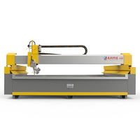 Machine de découpe au jet d'eau CNC, équipement de découpe du verre, commande par écran tactile pour verre teinté, verre feuilleté
