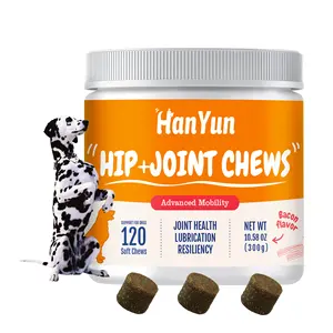 HANYUN Private Label Hip and Joint Supplement for Dogs Glucosamine for Pets Joint Pain Relief Treats Chondroitin Mascotas