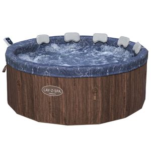 2025 <span class=keywords><strong>bestway</strong></span> 6001W Extérieur Gonflable 1.90m X 70cm Toronto ThermaCore UltraFit Smart AirJet 7 Marron Bois Rond <span class=keywords><strong>SPA</strong></span> HOT Tub - Product Image 1