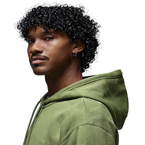 Sweat à capuche zippé personnalisé pour homme en polaire polyester/nylon, coupe régulière, poids lourd, imperméable, streetwear d'hiver - Product Image 5