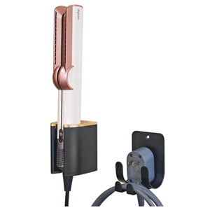 Support mural pour <span class=keywords><strong>Dyson</strong></span> Airwrap Styler, support de rangement pour <span class=keywords><strong>fer</strong></span> à <span class=keywords><strong>friser</strong></span> et accessoires, support de salle de bain - Product Image 1