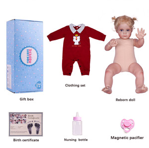 Muñeca Bebé <span class=keywords><strong>Reborn</strong></span> de Vinilo Suave de 22 Pulgadas, 58 cm, <span class=keywords><strong>Cuerpo</strong></span> Completo, Realista, Juguete de Moda para Recién Nacidos, Modelo DIY para Niños - Product Image 6
