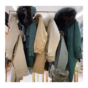 Cotton Adult Woman Dust Coat Exclusive Sales Breathable Winter Used Clothes Women's Winter Clothing Second Hand High Standard